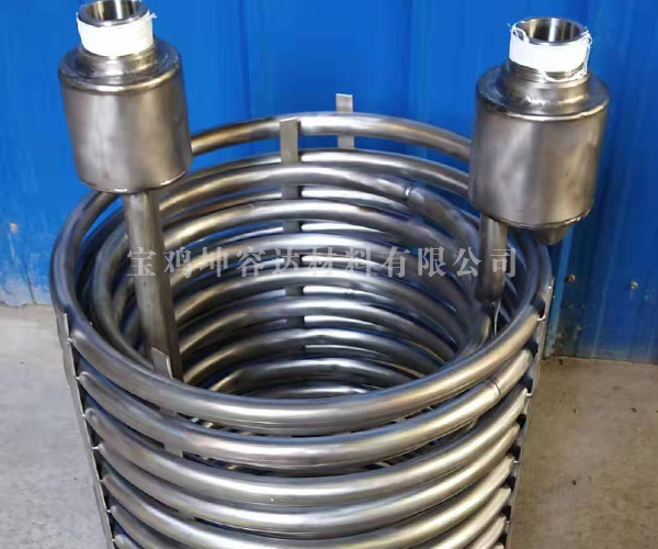 搪瓷反应釜内专用纯钛盘管